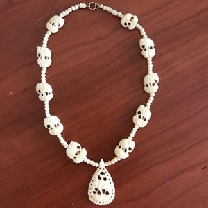 Art deco style vintage elephant necklace.